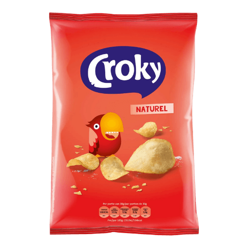Croky Chips Naturel 40 gr 40 gram