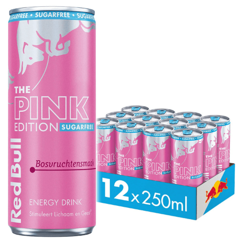Red Bull Pink Edition Sugarfree 12-pack 250 ml