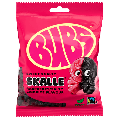 Bubs Sweet&Salty Rasberry Skulls 90 gram